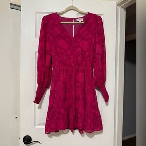Evereve Pink Floral Dress Size Medium